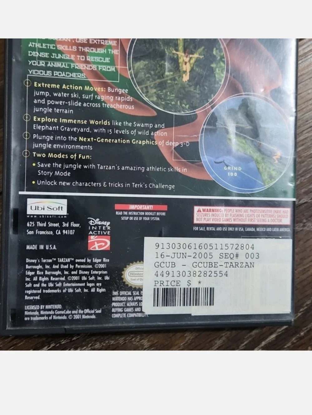 Tarzan Untamed Nintendo GameCube Game